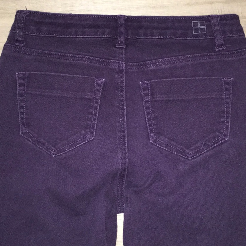 Salt Works NewYork City Purple Jeans Size 4 Mid Rise Skinny